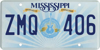 MS license plate ZMQ406