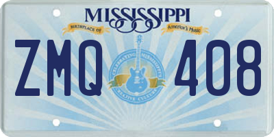 MS license plate ZMQ408
