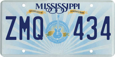 MS license plate ZMQ434