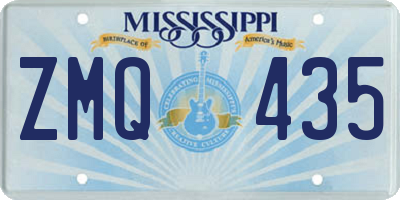 MS license plate ZMQ435