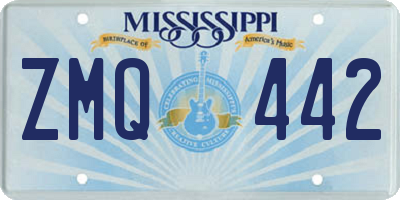 MS license plate ZMQ442