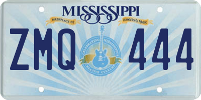 MS license plate ZMQ444