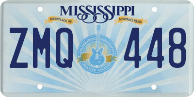 MS license plate ZMQ448