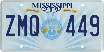 MS license plate ZMQ449