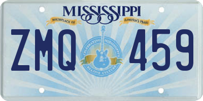 MS license plate ZMQ459