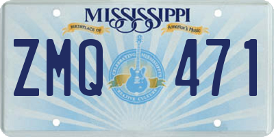 MS license plate ZMQ471