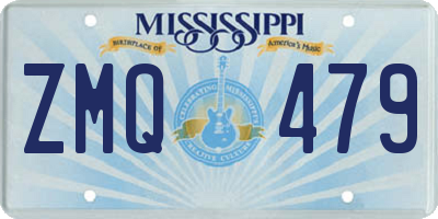 MS license plate ZMQ479
