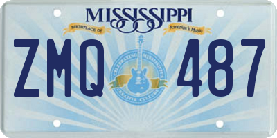 MS license plate ZMQ487