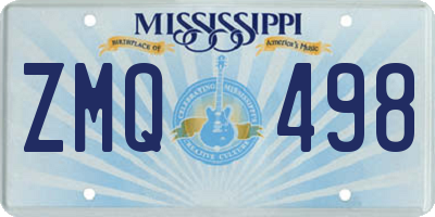 MS license plate ZMQ498