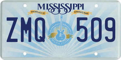 MS license plate ZMQ509