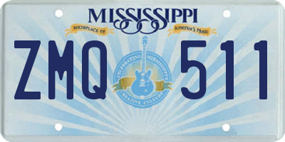 MS license plate ZMQ511