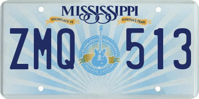 MS license plate ZMQ513