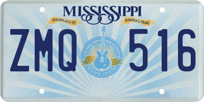MS license plate ZMQ516