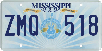 MS license plate ZMQ518