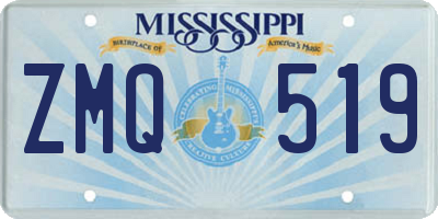 MS license plate ZMQ519