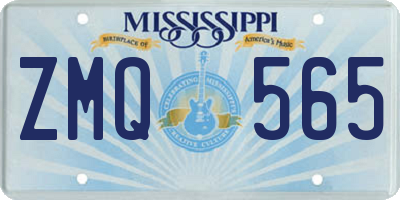 MS license plate ZMQ565