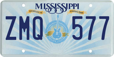MS license plate ZMQ577