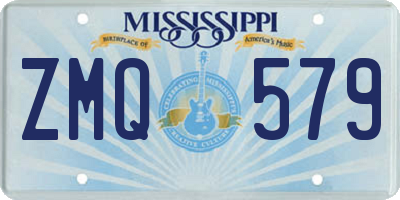 MS license plate ZMQ579