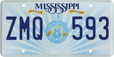 MS license plate ZMQ593