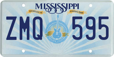 MS license plate ZMQ595