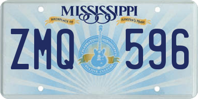 MS license plate ZMQ596