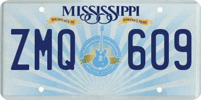 MS license plate ZMQ609