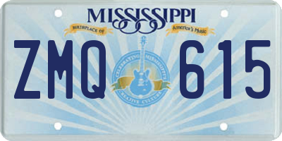 MS license plate ZMQ615
