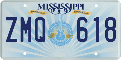 MS license plate ZMQ618