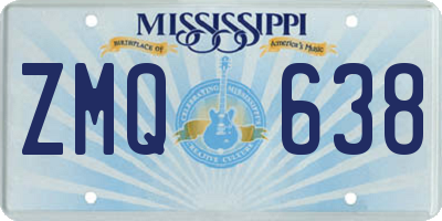 MS license plate ZMQ638
