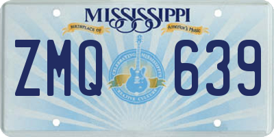 MS license plate ZMQ639