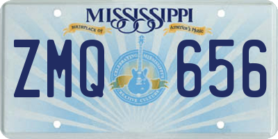MS license plate ZMQ656