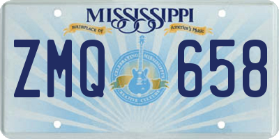 MS license plate ZMQ658