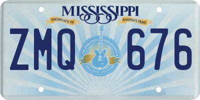 MS license plate ZMQ676