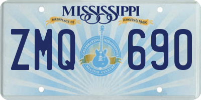 MS license plate ZMQ690
