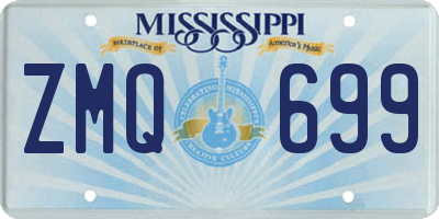 MS license plate ZMQ699