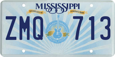 MS license plate ZMQ713