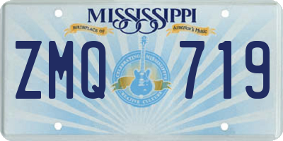 MS license plate ZMQ719