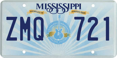 MS license plate ZMQ721
