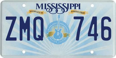 MS license plate ZMQ746