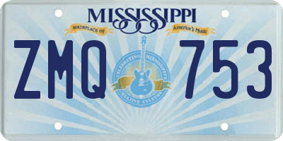 MS license plate ZMQ753