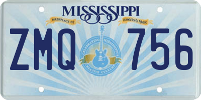 MS license plate ZMQ756