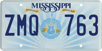 MS license plate ZMQ763