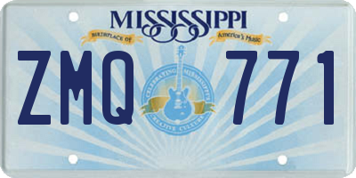 MS license plate ZMQ771