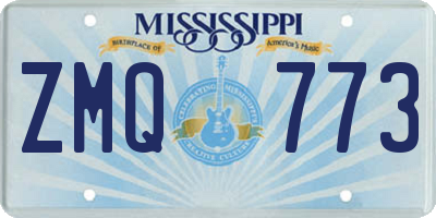 MS license plate ZMQ773