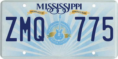 MS license plate ZMQ775