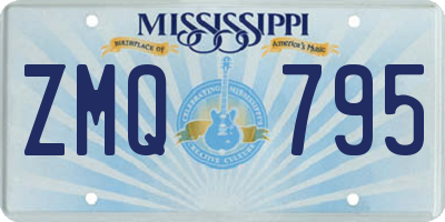 MS license plate ZMQ795