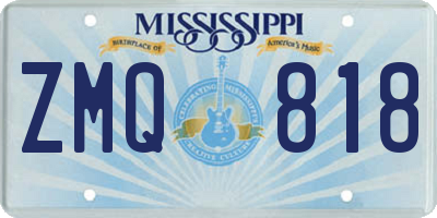 MS license plate ZMQ818