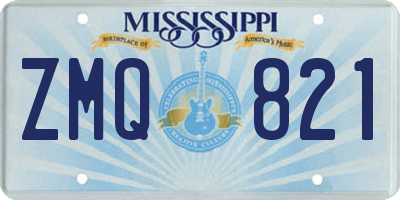 MS license plate ZMQ821