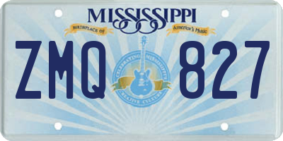 MS license plate ZMQ827