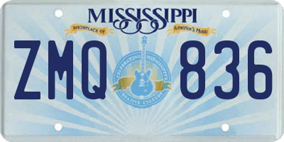 MS license plate ZMQ836